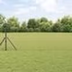 vidaXL Clôture Euro avec 13 poteaux 0.8x25 m Acier galvanisé Gris
