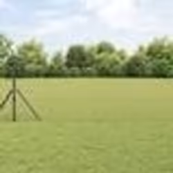 vidaXL Clôture Euro avec 13 poteaux 0.4x50 m en acier galvanisé gris