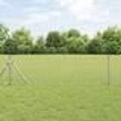 vidaXL Clôture Euro avec 13 poteaux 0.8x25 m en acier galvanisé