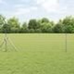 vidaXL Clôture Euro avec 13 poteaux 0,4x25 m en acier galvanisé