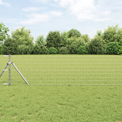 vidaXL Clôture Euro avec 7 poteaux 0,8x10 m en acier galvanisé