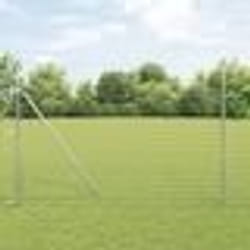 vidaXL Clôture Euro avec 7 poteaux 1,5x10 m Acier galvanisé