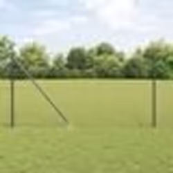 vidaXL Clôture Euro avec 13 poteaux à pointes 1,2x25 m en acier galvanisé gris
