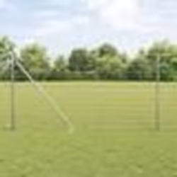 vidaXL Clôture Euro avec 7 poteaux à picots 1,2x10 m en acier galvanisé