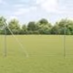 vidaXL Clôture Euro avec 7 poteaux à pointe 1,5x10 m Acier galvanisé