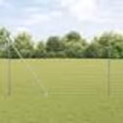 vidaXL Clôture Euro avec 7 poteaux en pointe 1.5x10 m Acier galvanisé