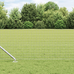 vidaXL Clôture Euro avec 13 poteaux en pointe 0.4x50 m en acier galvanisé