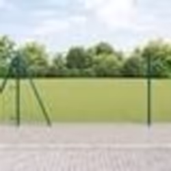 vidaXL Clôture Euro avec 7 poteaux flanqués 1,2x10 m en acier galvanisé