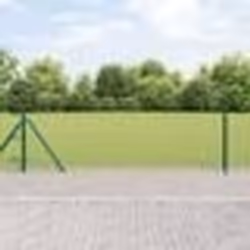 vidaXL Clôture Euro avec 13 poteaux flancs 0.4x25 m en acier galvanisé