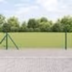 vidaXL Clôture Euro avec 13 Poteaux Flangés 0.4x50 m Acier Galvanisé