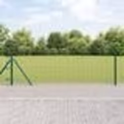 vidaXL Clôture Euro avec 13 poteaux 0,4x50 m Acier galvanisé