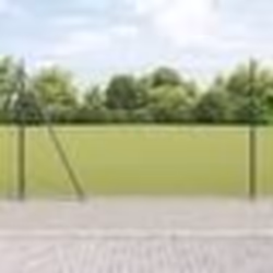 vidaXL Clôture Euro avec 7 poteaux emmanchés 1,6 x 10 m en acier galvanisé
