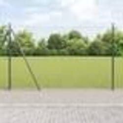 vidaXL Clôture Euro avec 7 poteaux de 1,6x10 m en acier galvanisé