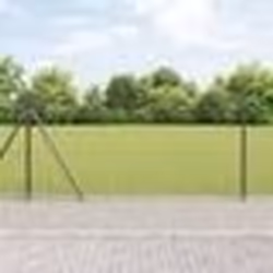 vidaXL Clôture Euro avec 13 poteaux à flèche 1x25 m Acier galvanisé