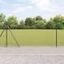 vidaXL Clôture Euro Ensemble de 2 Gris Métal 25 x 1 m Clôture Euro