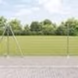 vidaXL Clôture Euro avec 7 poteaux à flans 1.2x10 m en acier galvanisé