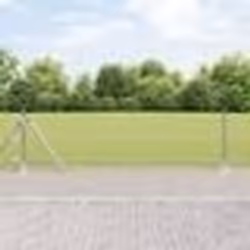 vidaXL Clôture Euro avec 13 poteaux flanqués 0.4x25 m en acier galvanisé