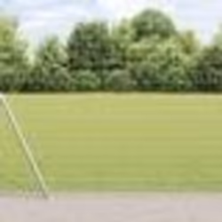 vidaXL Clôture Euro avec 7 poteaux flanqués 1,6x10 m en acier galvanisé