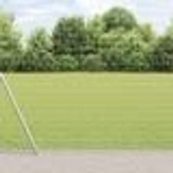 vidaXL Clôture Euro avec 7 poteaux flanqués 1,6x10 m en acier galvanisé