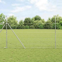 vidaXL Clôture de champ 1,6 x 25 m en acier galvanisé