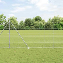 vidaXL Clôture de champ 1,6x25 m en acier galvanisé