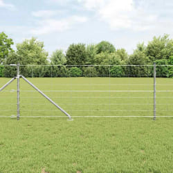 vidaXL Clôture de champ 0,8 x 50 m en acier galvanisé