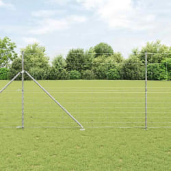 vidaXL Clôture de champ 1,5 x 50 m en acier galvanisé