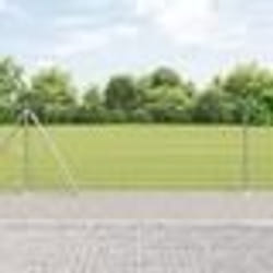 vidaXL Clôture de champ 1x25 m en acier galvanisé