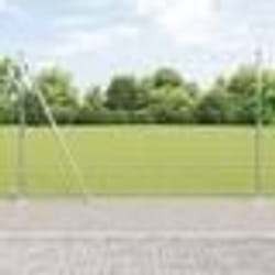 vidaXL Clôture de champ en acier galvanisé de 1,5 x 25 m