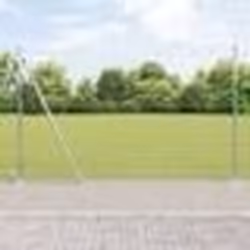 vidaXL Clôture de terrain 1,5 x 25 m en acier galvanisé
