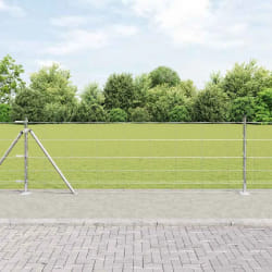 vidaXL Clôture de champ 0,8 x 50 m en acier galvanisé