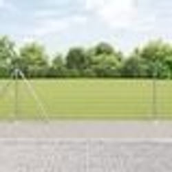 vidaXL Clôture 1x50 m en acier galvanisé