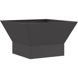 Foyer carré noir 60x60x35 cm en acier vidaXL