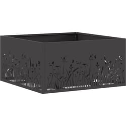 Vidaxl - brasero carré noir 60x60x30 cm en acier
