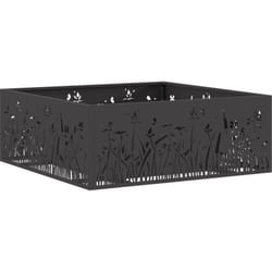 Vidaxl - brasero carré noir 80x80x30 cm en acier