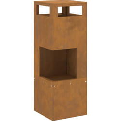 Vidaxl - Foyer Carré 35x35x100 cm en Acier Résistant aux Intempéries