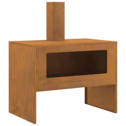Ce foyer en acier rectangulaire émaillé mixe un look moderne et une construction solide, ce qui en fait le point central idéa ...
