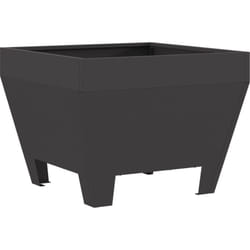 Vidaxl - Foyer carré Noir 50x50x30 cm en acier