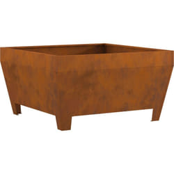 Vidaxl - Foyer carré 80x80x43 cm en acier anti-météo