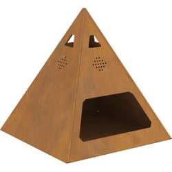 Vidaxl - Foyer Pyramid 50x50x51 cm en Acier Résistant aux Intempéries