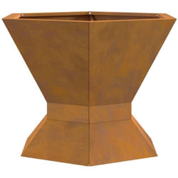 Braise Marron 50 x 50 x 40 cm Acier résistant aux intempéries vidaXL