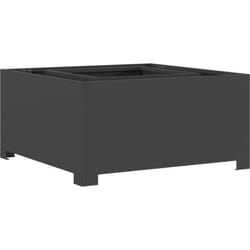 Vidaxl - Foyer carré Noir 80x80x40 cm Acier