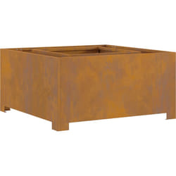Vidaxl - Foyer Carré 80x80x40 cm en acier weathering