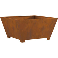 Vidaxl - Foyer carré 80x80x40 cm en acier weathering