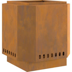Vidaxl - foyer sans fumée 48x48x51 cm en acier résistant