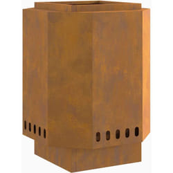 Vidaxl - Braise Marron 38 x 38 x 51 cm Acier résistant aux intempéries