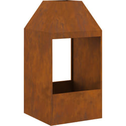 Vidaxl - Brasero 50x50x100 cm en acier résistant aux intempéries