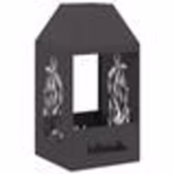 vidaXL brasero Noir 50x50x100 cm Acier