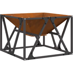 Vidaxl - brasero square 50x50x35 cm en acier weathering