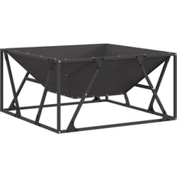 Vidaxl - brasero carré noir 80x80x40 cm en acier